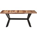  Blagovaonski stol 180 x 90 x 75 cm od masivnog drva s premazom | shoptok.hr
