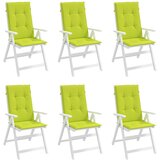  Jastuci za vrtne stolice 6 kom svjetlozeleni 120x50x3cm tkanina | Eponuda.com