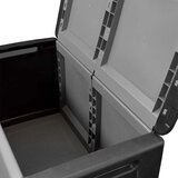  Vrtna kutija za pohranu 96 x 53 x 57 cm 230 L tamnosiva i crna | shoptok.hr