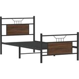 vidaXL Okvir kreveta bez madraca smeđa boja hrasta 90 x 200 cm drveni | shoptok.hr