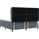  Postelja s vzmetnico Temno siva 180x200 cm Žamet, (22050574) | Shoptok.si