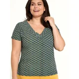 Tranquillo Green Patterned T-Shirt - Women