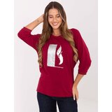 RELEVANCE Blouse-RV-BZ-A820.27P-burgundy | Shoptok.si