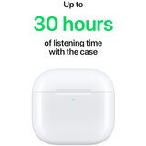 Apple airpods 4 wireless earbuds, bluetooth headphones, personalized spatial audio, sweat and water resistant, usb-c charging case, H2 chip, up to 30 hours of battery life, effortless setup for iphone | Eponuda.com