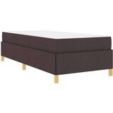  Konstrukcija postelje z vzmetnico Temno rjava 80 x 200 cm blago, (5000126471) | Shoptok.si
