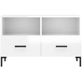 TV ormarić sjajni bijeli 80 x 36 x 50 cm od konstruiranog drva | Eponuda.ba