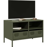 vidaXL TV omarica olivno zelena 68x39x43,5 cm hladno valjano jeklo | Shoptok.si