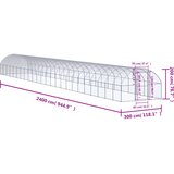  kokošinjac 3 x 24 x 2 m od pocinčanog čelika | Eponuda.com