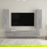The Living Store Stenska TV omarica 2 kosa siva sonoma 30,5x30x110 cm - Stenska TV Omarica, (21375867) Cene