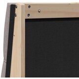  Tapecirani uzglavlje Sivo-smeđa 140 cm Čvrsto borovo drvo | shoptok.hr