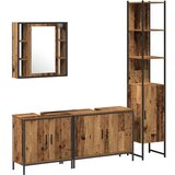  Set namještaja za kupaonicu od 4 dijela od starog drva | shoptok.hr