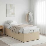  Električni podesivi okvir kreveta Krem 200 x 70 x 33 5 cm Čelik - Krem 70 x 200 cm | shoptok.hr