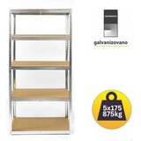 SmartStorage Polica metal-medijapan 180x75x50cm 5x175kg galva | Eponuda.com
