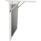 Kondela Zložljiva stenska miza s tablo, bela, ZALMAN | Shoptok.si