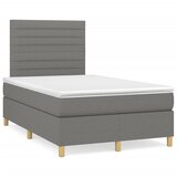  The Living Store Box spring postelja z vzmetnico temno siva 120x190 cm blago - Box Spring Postelja, (21498225) | Shoptok.si
