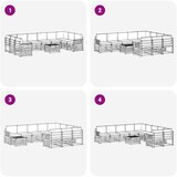  Set vanjskih sofa 8 kom. Bijela i Krem Poliester | shoptok.hr
