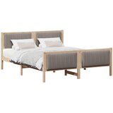  Okvir kreveta Smeđa i taupe 160 x 200 cm Masivna borovina | Eponuda.com