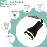 Nettlife Stropna svetilka s 4 plameni, črna, GU10, nastavljiva, moderna, notranja, (22116711) | Shoptok.si