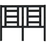  Uzglavlje za krevet crno 126 x 4 x 100 cm od masivne borovine | shoptok.hr