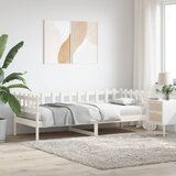 vidaXL Dnevni ležaj bijeli 90 x 200 cm od masivne borovine | shoptok.hr