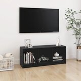 vidaXL TV ormarić crni 104 x 33 x 41 cm od masivne borovine Cijene