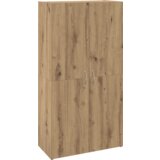vidaXL Pisarniška omara artisan hrast 60 x 32 x 115 cm Konstruiran les | Shoptok.si