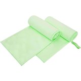 vidaXL Športne brisače 2 pcs Zelena 200 x 100 cm Poliester in poliamid | Shoptok.si