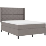  Boxspring postelja z vzmetnico in LED Taupe 160x200 cm Tkanina, (22048921) | Shoptok.si