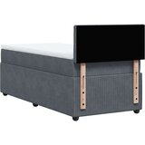 vidaXL box spring krevet s madracem tamnosivi 100x200 cm baršunasti | shoptok.hr