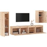 TV ormarići 4 kom od masivne borovine | shoptok.hr