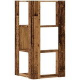  Kutni regal za knjige s 3 razine staro drvo 50x50x102cm drveni | shoptok.hr