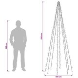  Lampice za božićno drvce s 8 LED lampica 1000 LED lampica - 250 cm | shoptok.hr