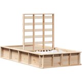  Krevetna konstrukcija Smeđa 100 x 200 cm Čvrsto borovo drvo | shoptok.hr