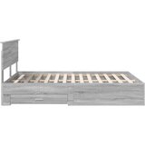  Konstrukcija postelje Siva Sonoma 140 x 200 cm Konstruiran les, (5000103772) | Shoptok.si