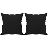  Ukrasni jastuci 2 kom crni 40 x 40 cm od mikrovlakana | shoptok.hr