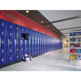 C+P Omara s predelki z zaklepanjem RESISTO, VxŠxG 1950 x 396 x 540 mm, 5 predelkov, svetlo siva RAL 7035 / svetlo siva RAL 7035 | Shoptok.si