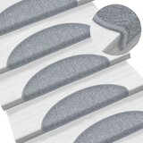  Otirači za stepenice 10 kom 56x17x3 cm svjetlosivi | shoptok.hr