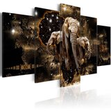  Slika - Brown Elephants (5 Parts) Wide 200x100 | shoptok.hr