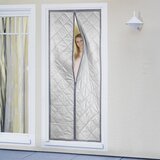 Maximex Siva/srebrna izolacijska zavesa za vrata 90x200 cm – | Shoptok.si