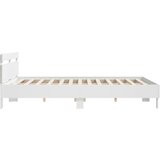  Okvir za krevet s uzglavljem i LED bijeli 180x200 cm | Shoptok.si