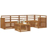  Set vanjskih sofa 6 kom. Prirodna Poliester | shoptok.hr