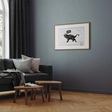  Plakat - Cat with a Crown 60x40 Zlatni okvir s margom | shoptok.hr