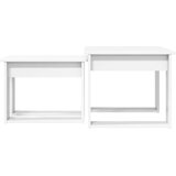  Set stolića za kavu 2 pcs Bijelo Konstruirano drvo | Eponuda.com