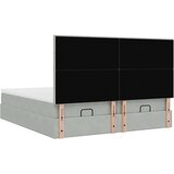  Okvir kreveta s madracima svijetlosivi 160x200cm baršunasti | shoptok.hr