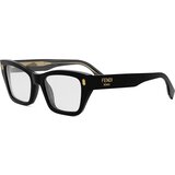 Fendi Roma Black Rectangular Eyeglasses - ONE SIZE (52) Cijene