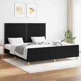  Okvir za krevet bez madraca crni 160x200 cm od tkanine | shoptok.hr