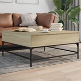  Stolić za kavu boja hrasta sonome 95x95x45 cm od drva i metala | Eponuda.com