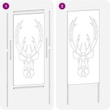 Dekorativna ploča za vrt Crna 50 x 140 cm | shoptok.hr