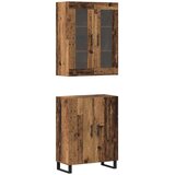  Highboard 2 pcs Staro drvo Konstruirano drvo | Eponuda.com