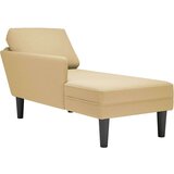  Chaise Lounge z blazino Svetlo zelena siva Corduroy tkanina | Shoptok.si